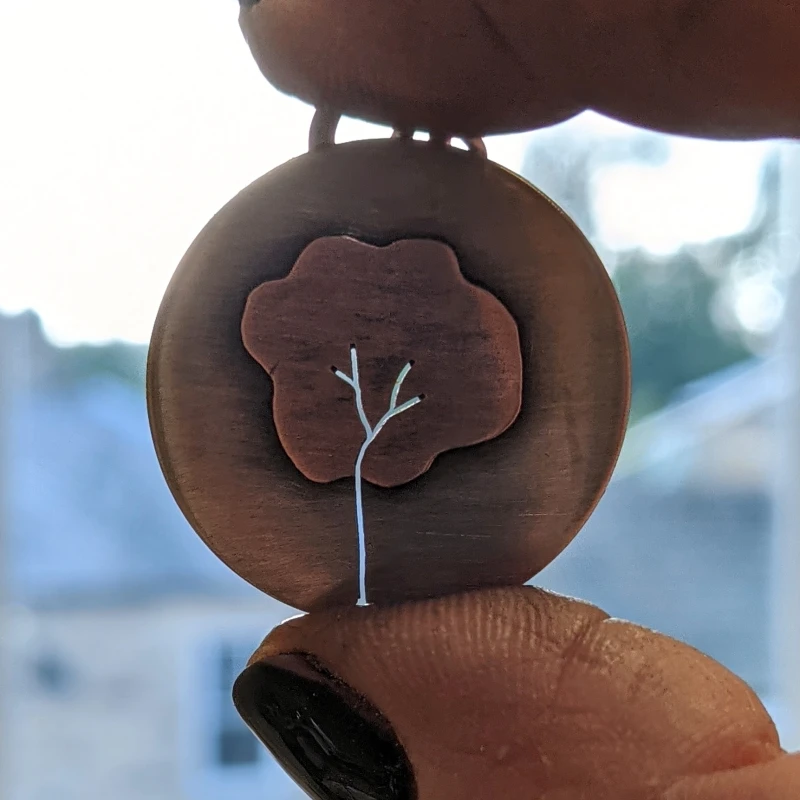 Handmade by LollaMac Tree Design Pendant
