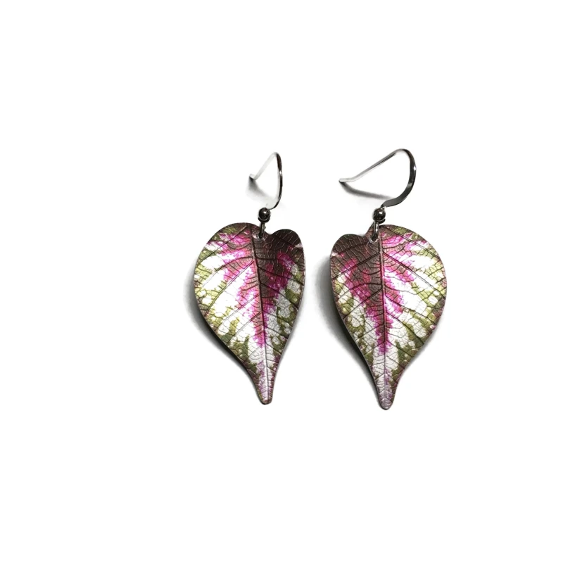 Rex Begonia earrings