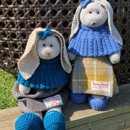 Knitted rabbits
