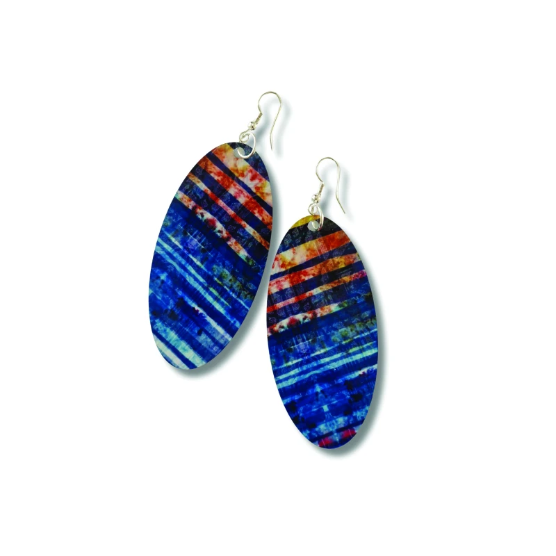 Into the Woods Oval Drop Earrings