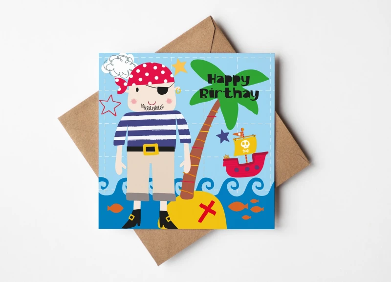 Happy Birthday Pirate Card