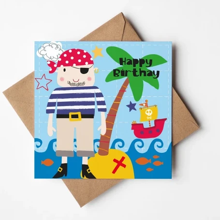 Happy Birthday Pirate Card