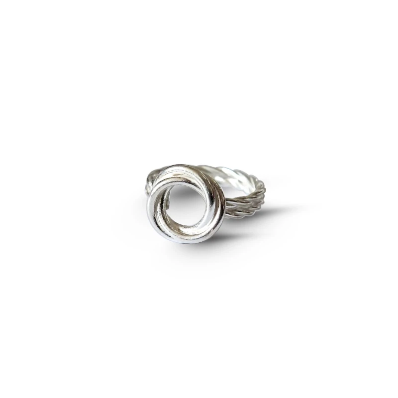 Modern Rose Double Band Ring
